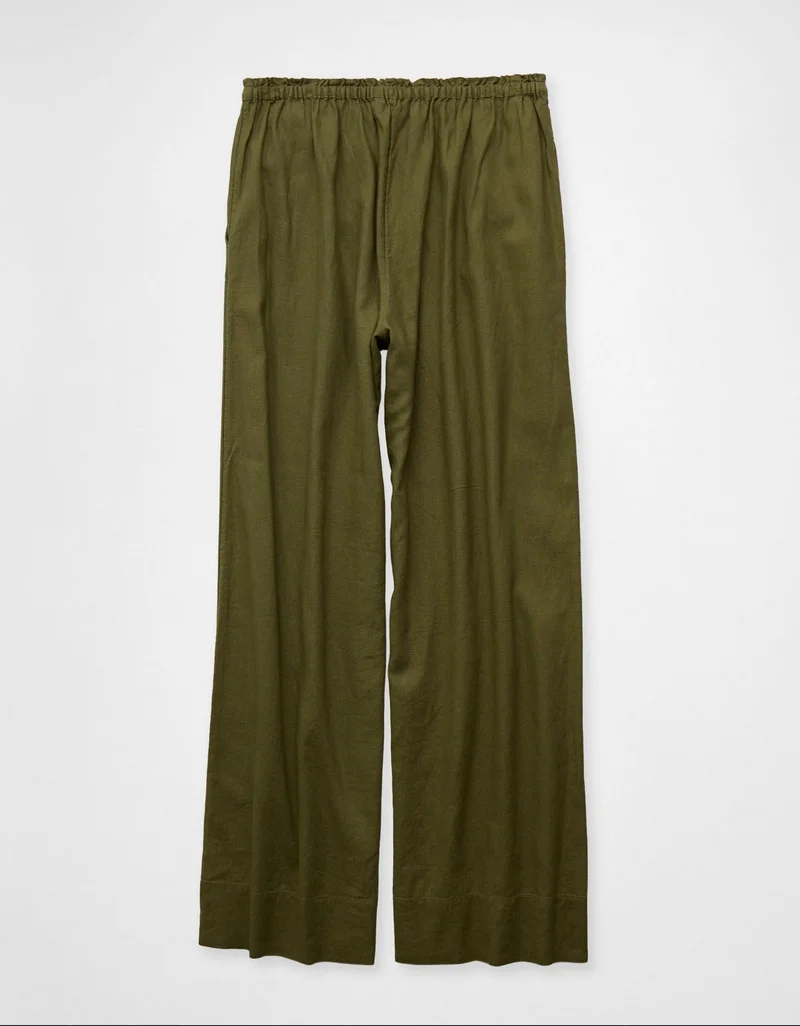 American Eagle AE High-Waisted Linen Easy Pant